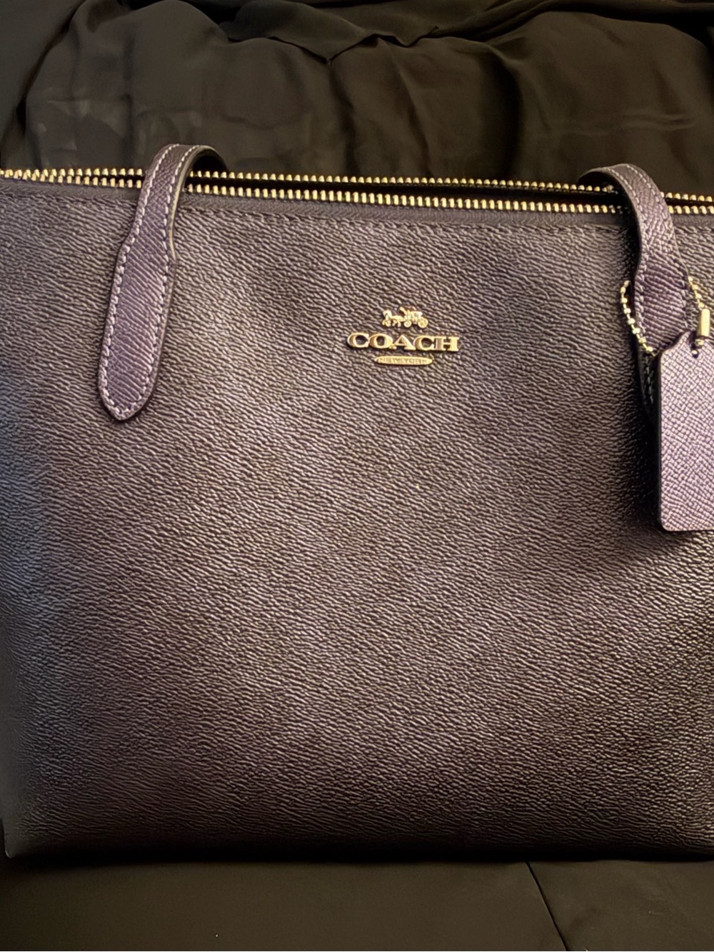 Navy Blue Coach Bag